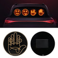 Car LED Funny Expression Gesture 2 in 1 Lamp with Remote Control Rear Window Middle Finger Gesture Palm Light Warning Light
